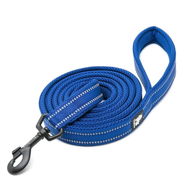 Reflective Nylon Soft Padded Dog Leash