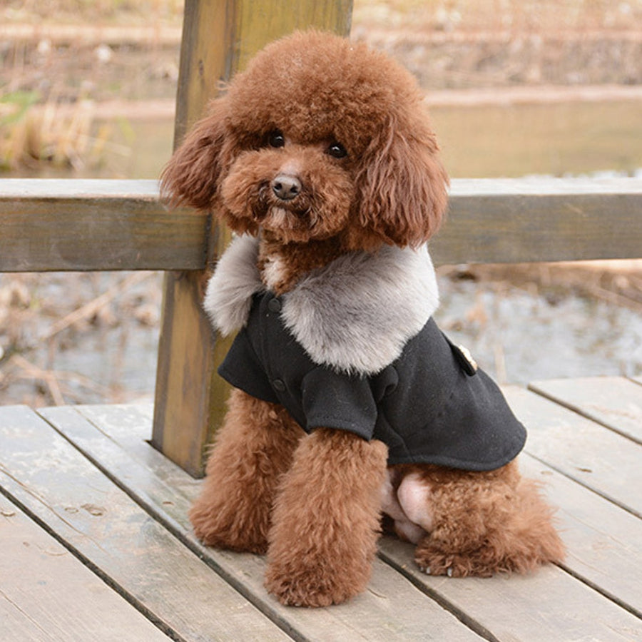 Winter Warm Dog Fur Jacket