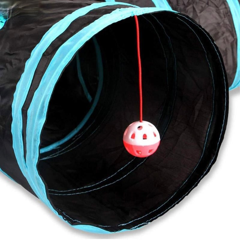 Foldable Indoor Pet Cat Tunnel