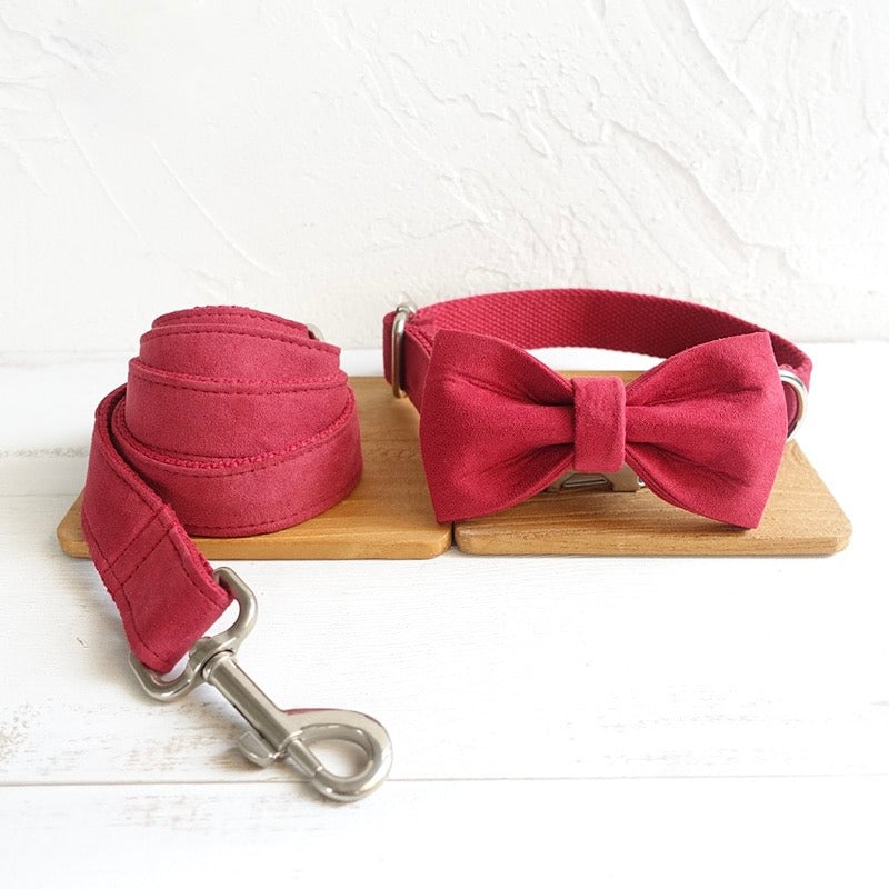 The Cherry Luxury Dog Collar Set