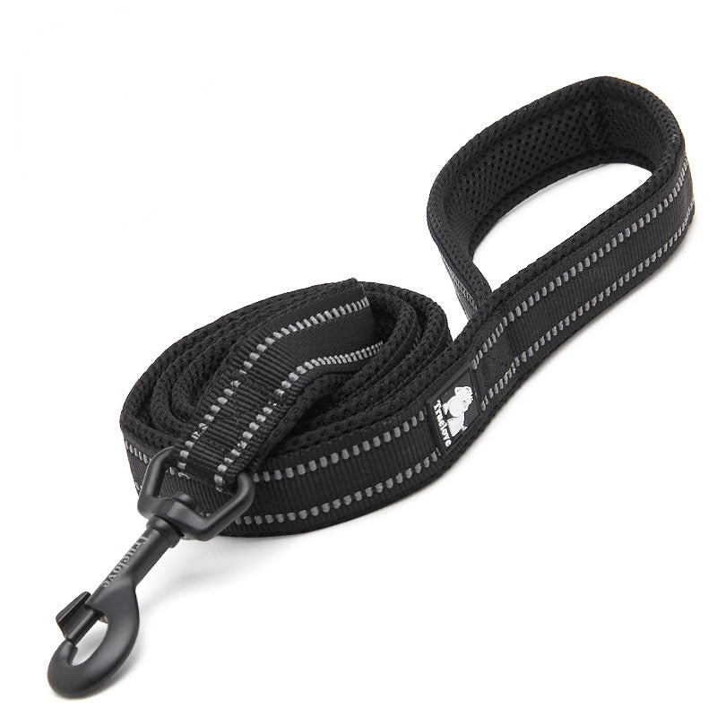 Reflective Nylon Soft Padded Dog Leash