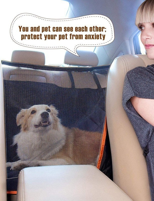 Mesh Visual Window Dog Car Seat Cover