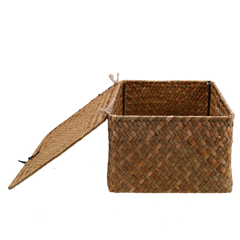 Handmade Rattan Pet Toys Storage Basket