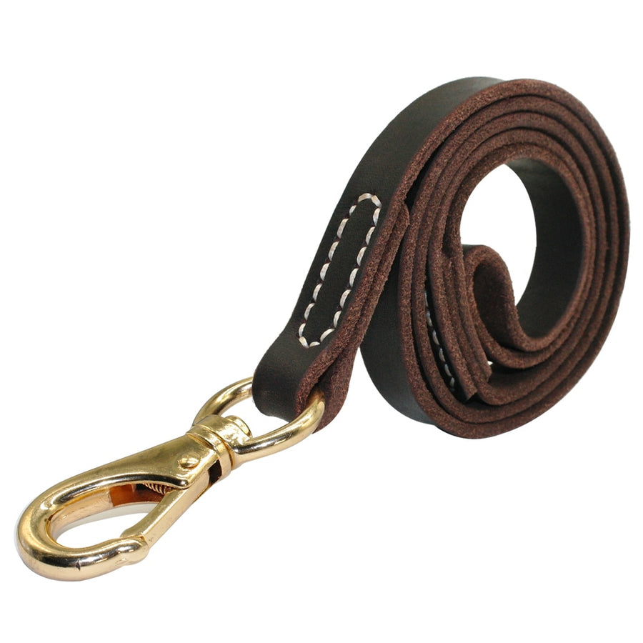 110cm Genuine Leather Dog Leash