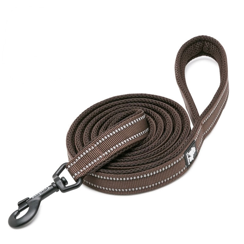 Reflective Nylon Soft Padded Dog Leash