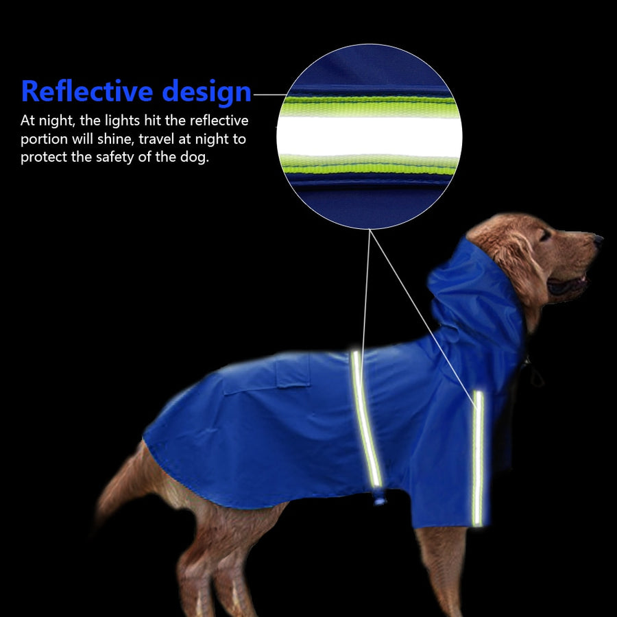 Waterproof Dog Reflective Raincoat