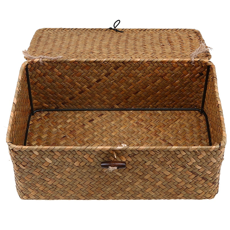 Handmade Rattan Pet Toys Storage Basket