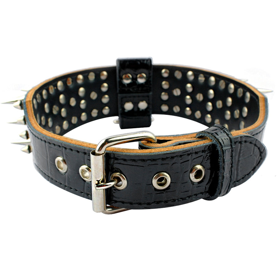 2.0" Wide Luxurious Leather Dog Collar