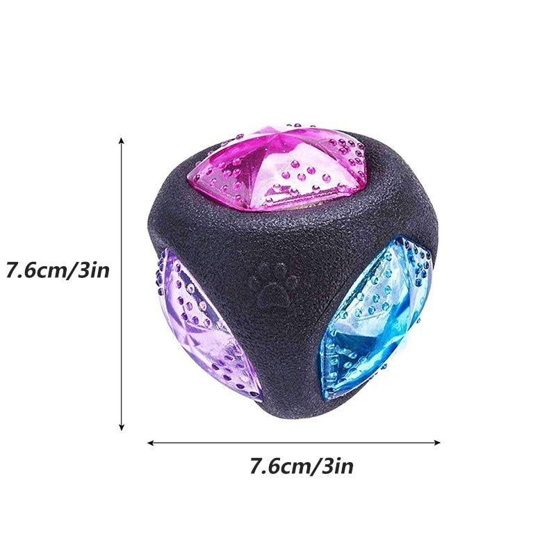 Elastic Flash LED Dog Ball Toy