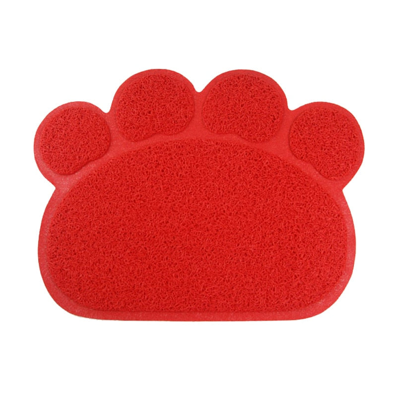 Paw Shaped Cat Litter Mat