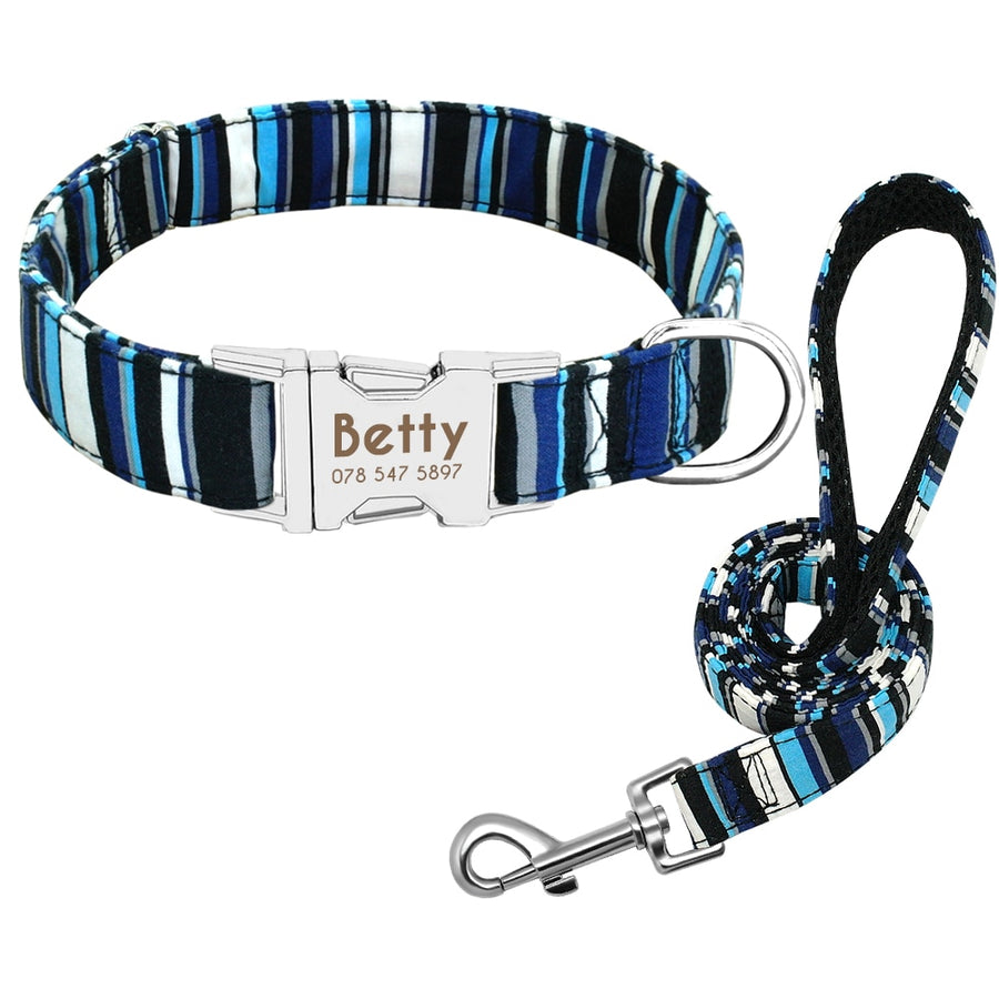 Nylon Print Dog Collars and Leads