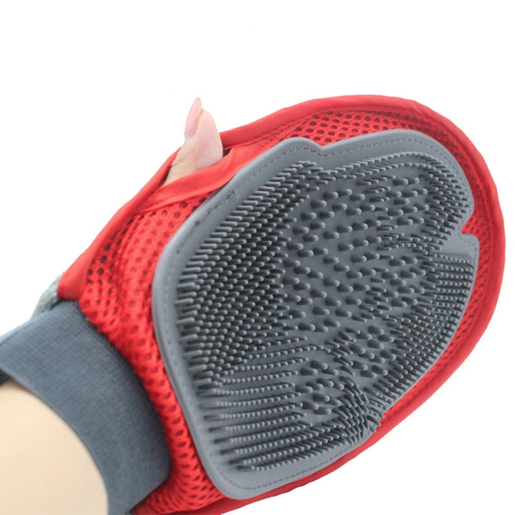 Red Silicon Pet Hair Removal Brush