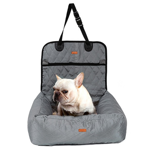 Luxury Dog Car Seat Grey Bed