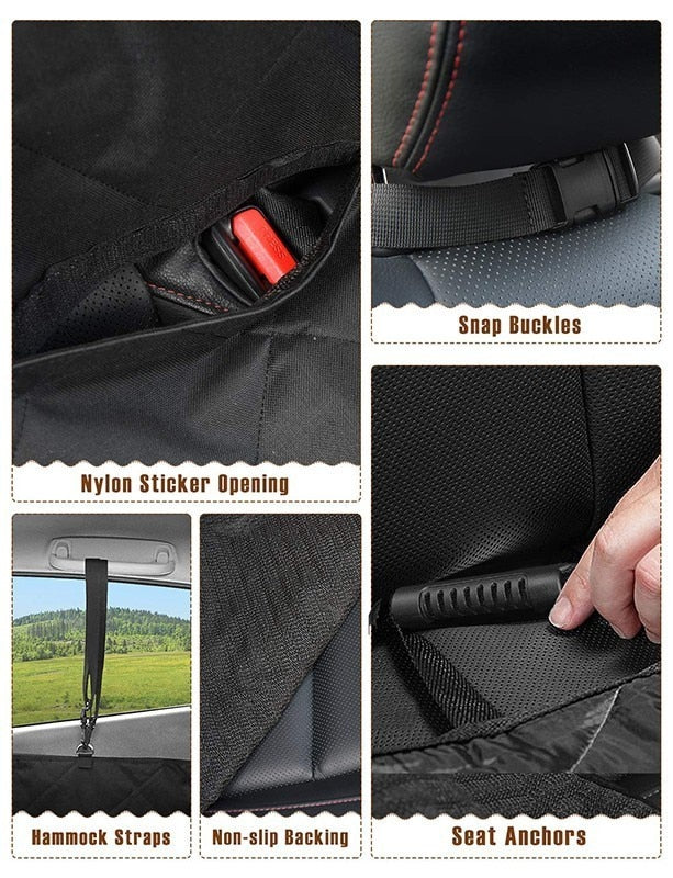 Mesh Visual Window Dog Car Seat Cover