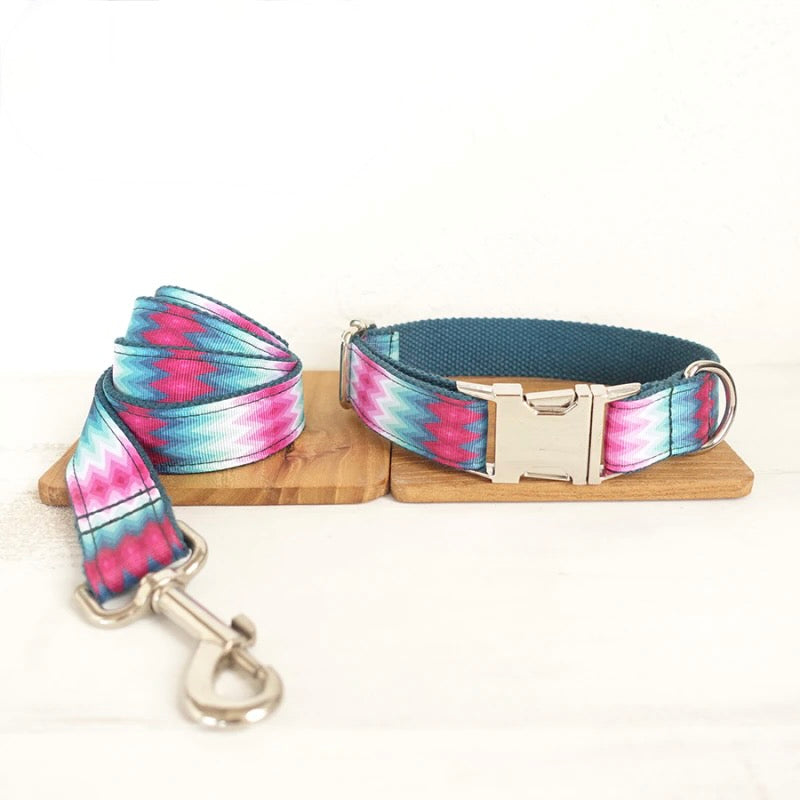 The Peacock Luxury Dog Collar Set