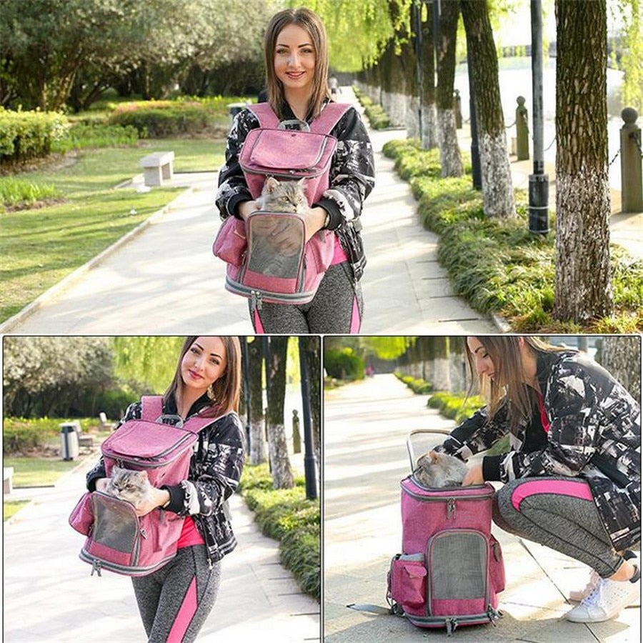 Soft Sided Breathable Mesh Dog Backpack