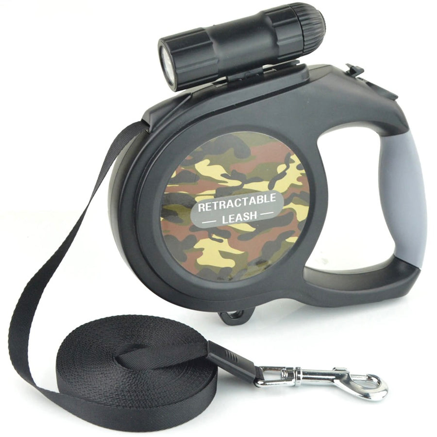 Retractable Large Dog Leash With LED