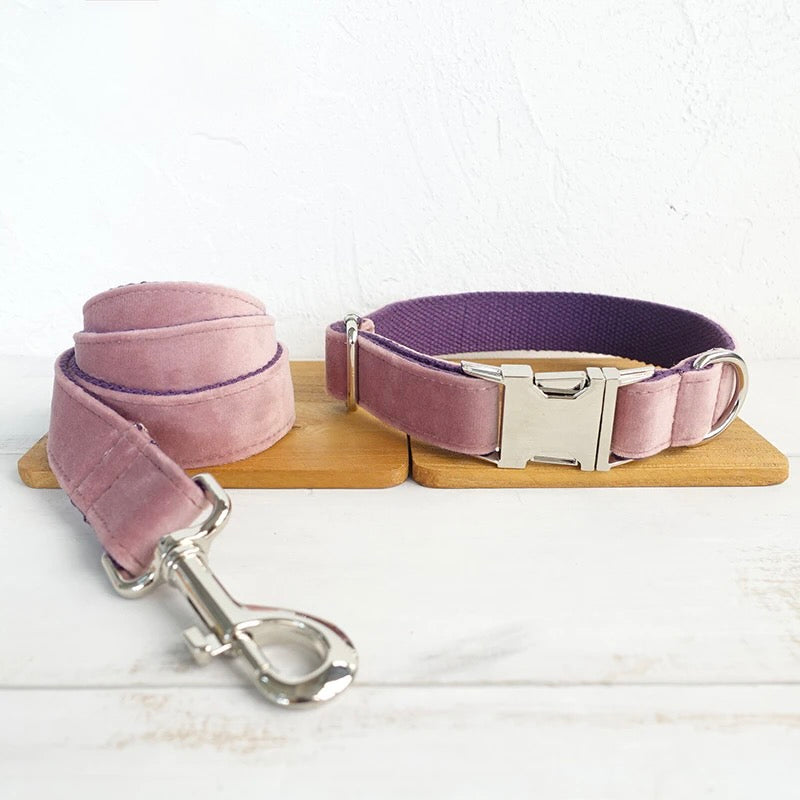 The Baby Pink Luxury Dog Collar Set