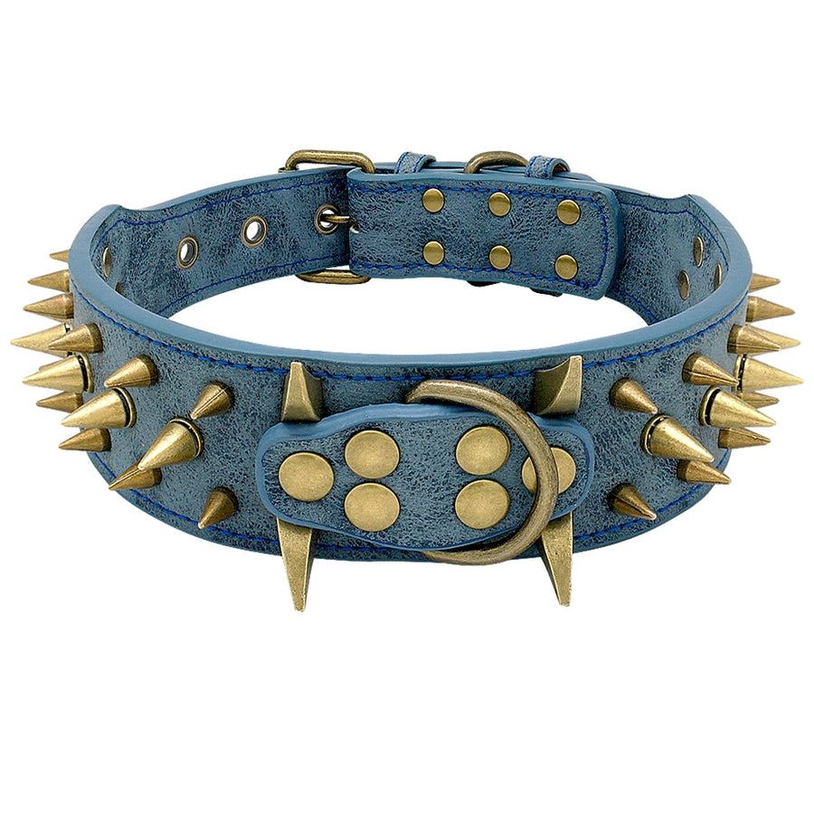 Pitbull Spiked Studded Dog Collar