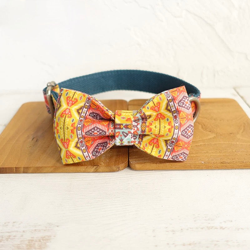 The Bohemian Luxury Dog Collar Set