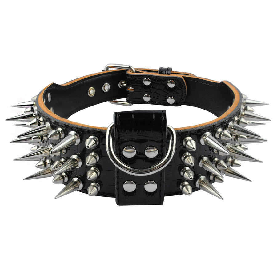 2.0" Wide Luxurious Leather Dog Collar