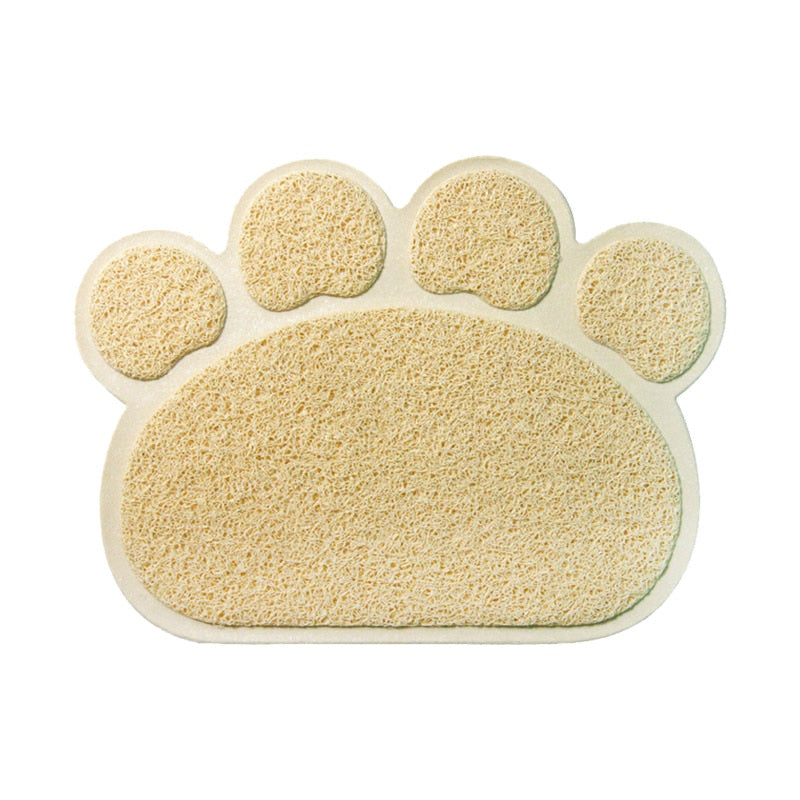 Paw Shaped Cat Litter Mat