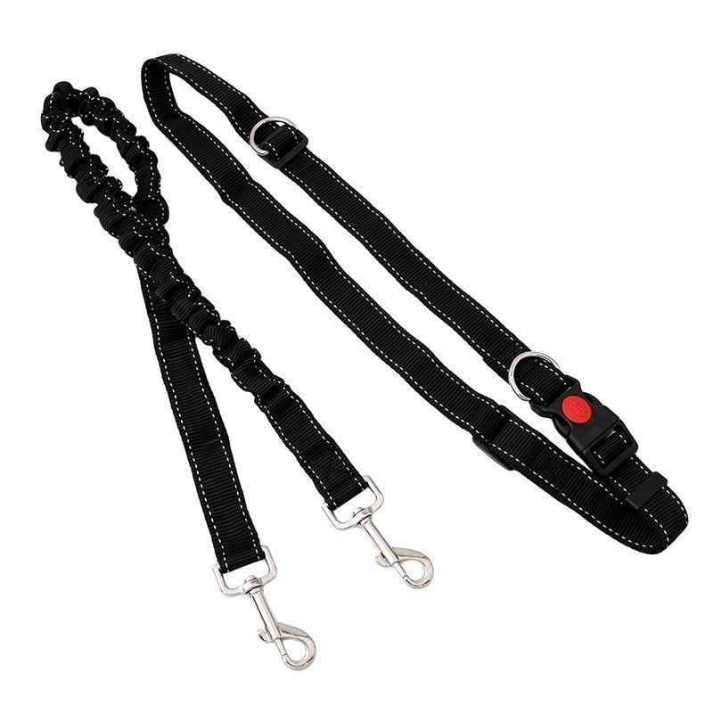 Strong Bungee Reflective Hands Free Dog Leash