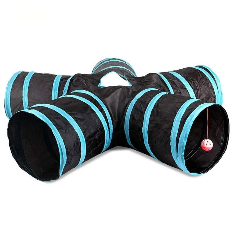 Foldable Indoor Pet Cat Tunnel