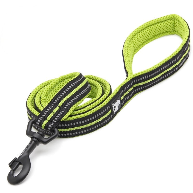 Reflective Nylon Soft Padded Dog Leash