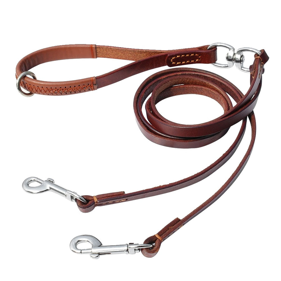 2 Ways Leather Dog Leash