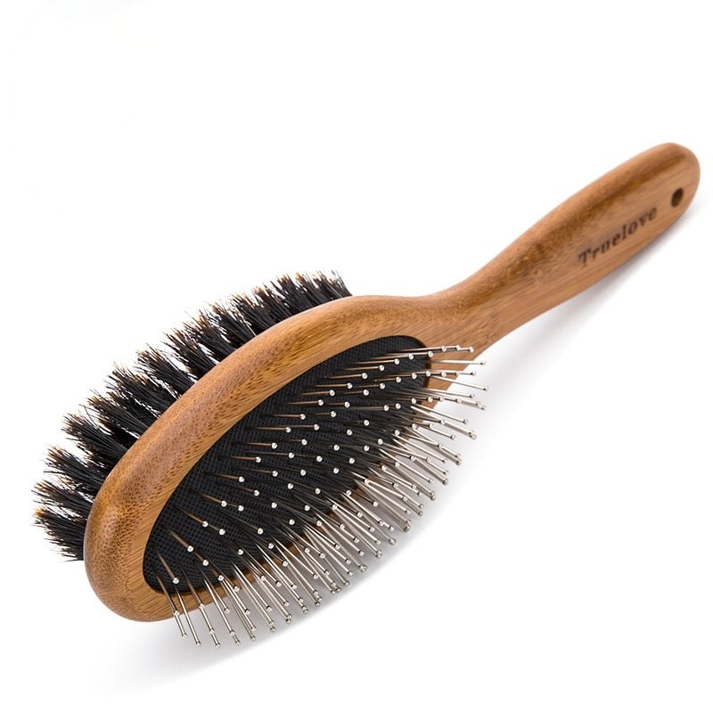 Double Sided Dog Brush And Comb