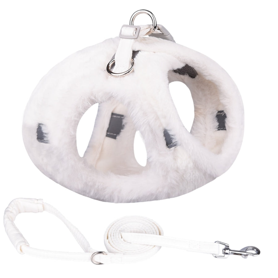 Winter Warm Soft Fur Dog Harnesses