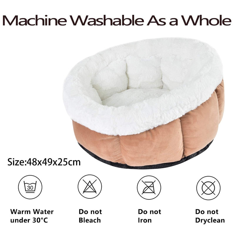 Cozy Soft Non Slip Bottom Warm Cat Bed