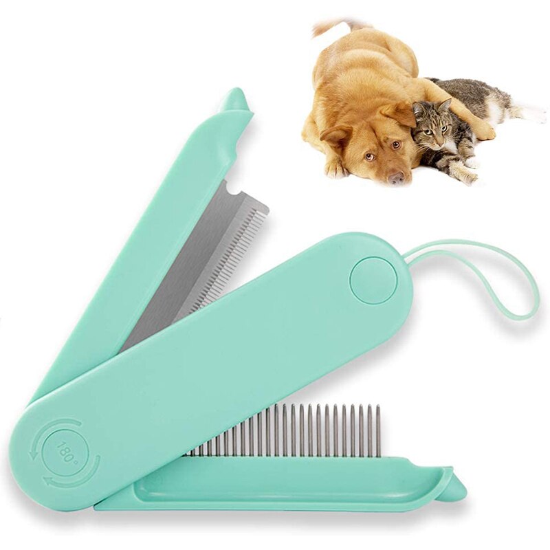 Foldable 2 In 1 Dog Comb