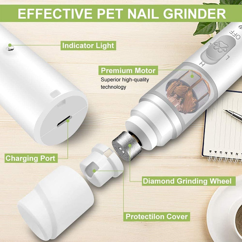 Electric Low Noise USB Pet Nail Grinder