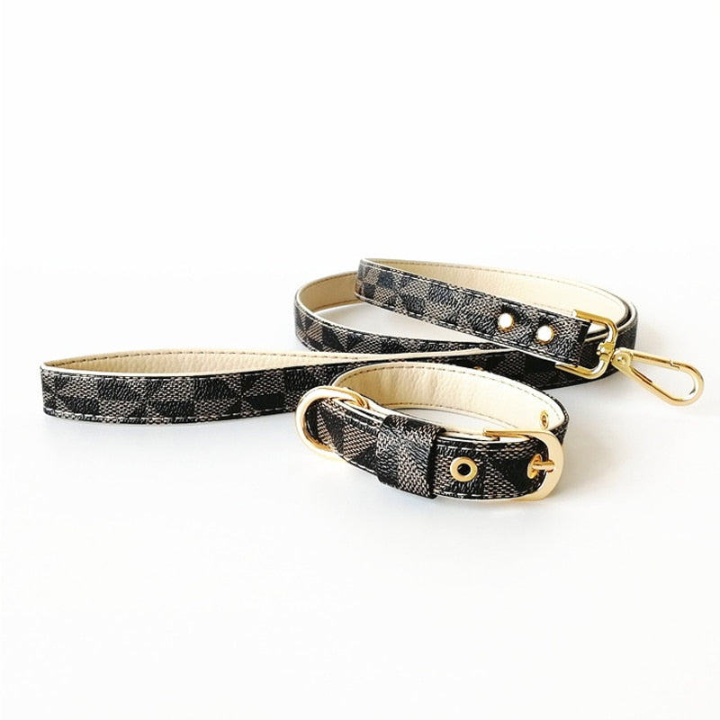 Luxury Designer Leather Dog Collar