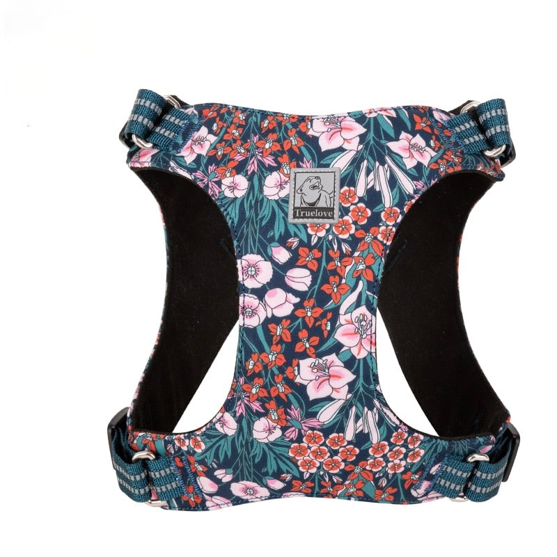 Floral Cotton Dog Vest Harness