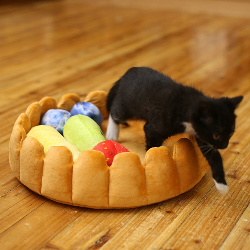 Cute Fruit Tart Pet Bed