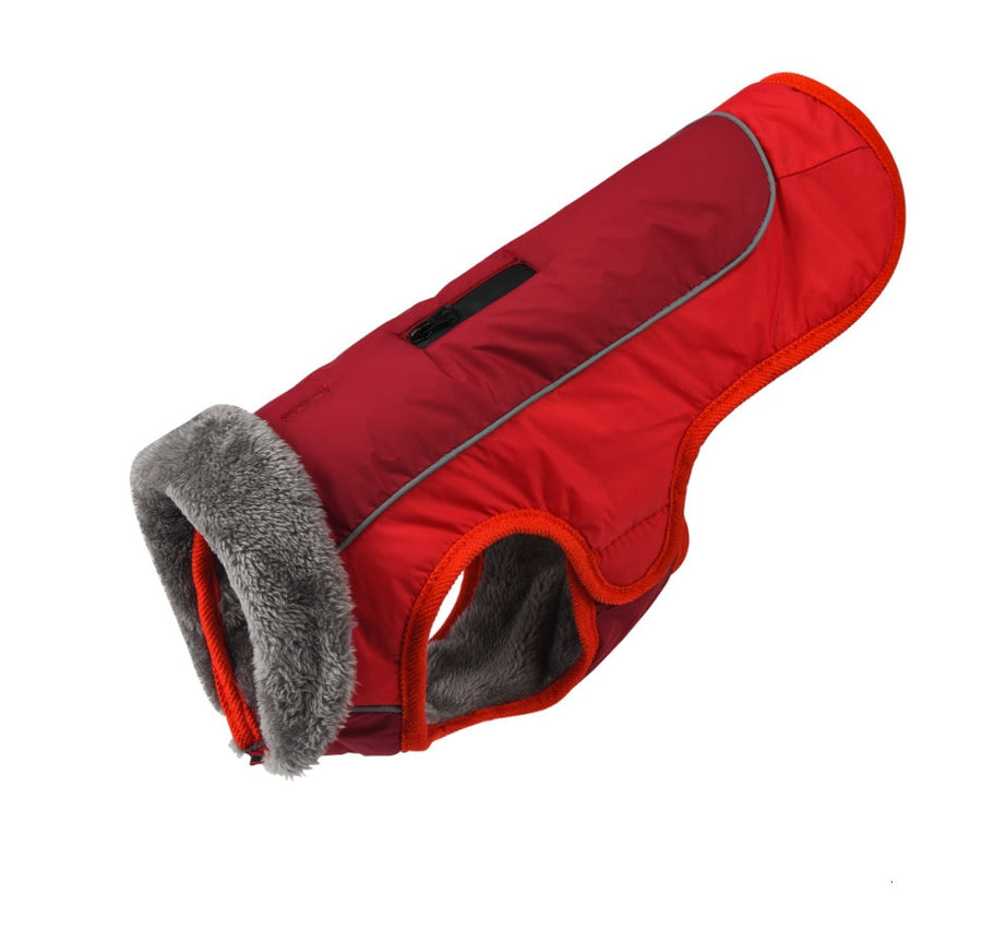 Reflective Warm Fleece Lined Dog Jacket