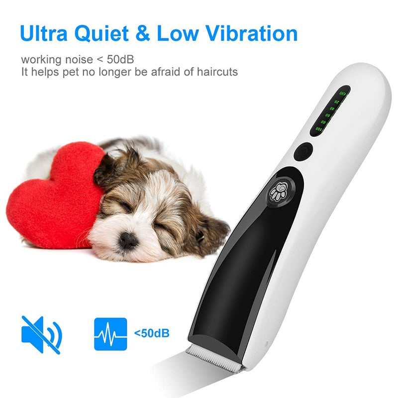 Cordless Low Noise Safe Dog Hair Trimmer