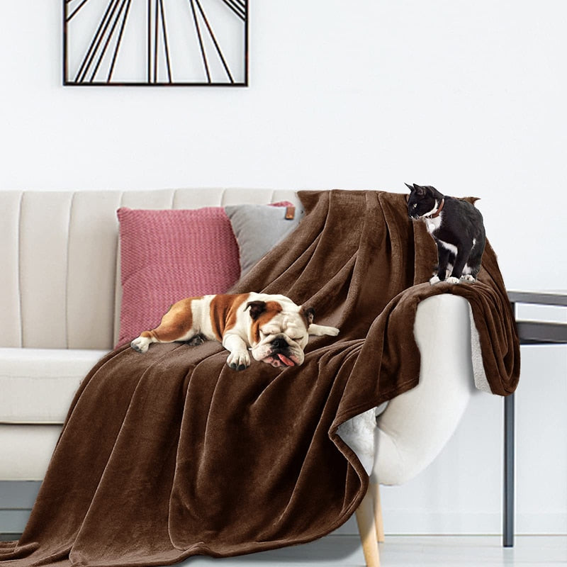 Warm Reversible Thick Dog Blankets