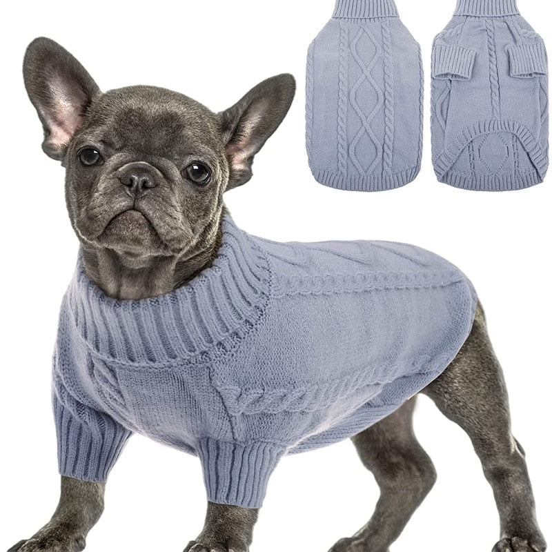 Classic Turtleneck Warm Dog Sweater