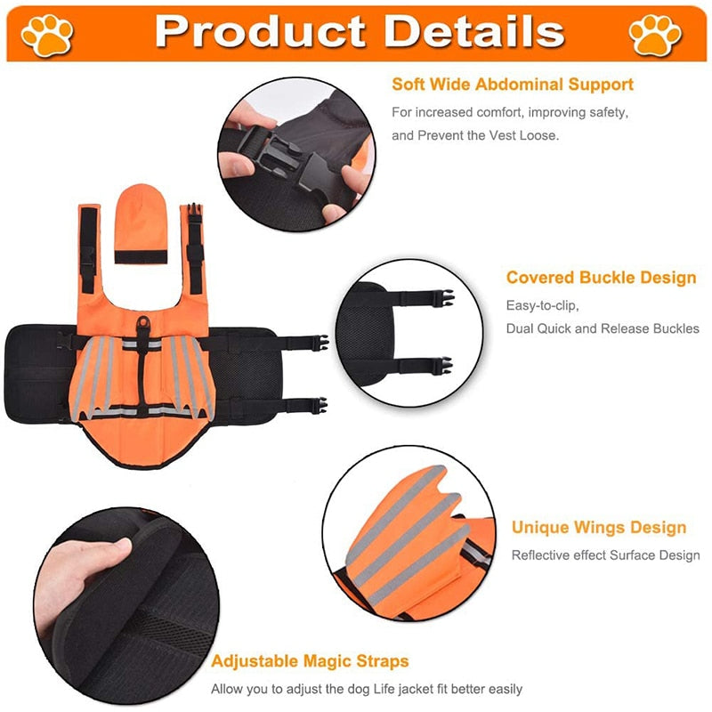 Control Handle Fashion Dog Swimming Vest