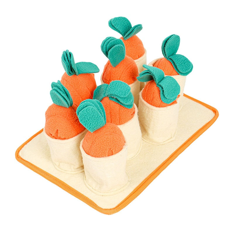 Fun Carrots Pet Dog Snuffle Pad