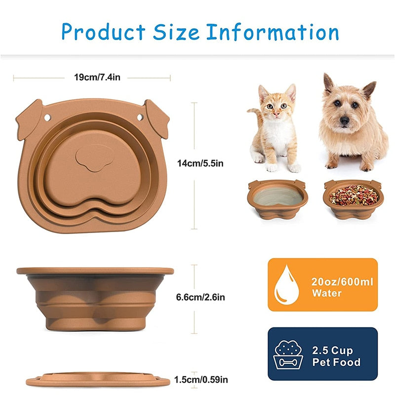 Outdoor Cute Dog Design Dog Bowl