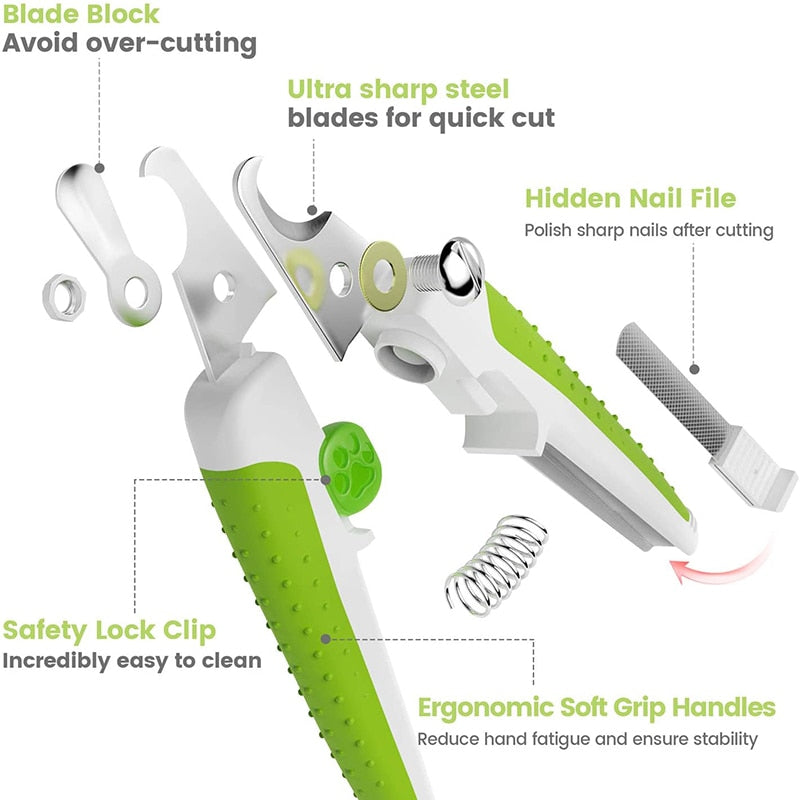 Nonslip Handles Dog Nail Clippers