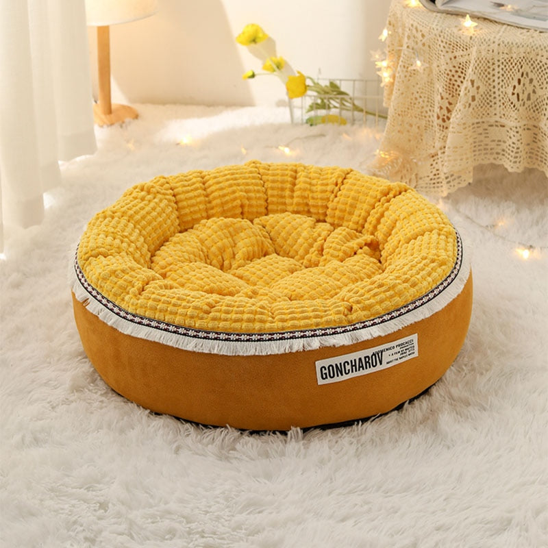 Cute Round Winter Warm Pet Bed