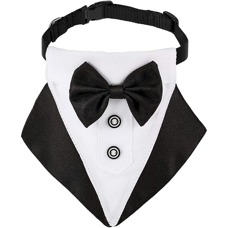 Bow Tie Dog Adjustable Tuxedo