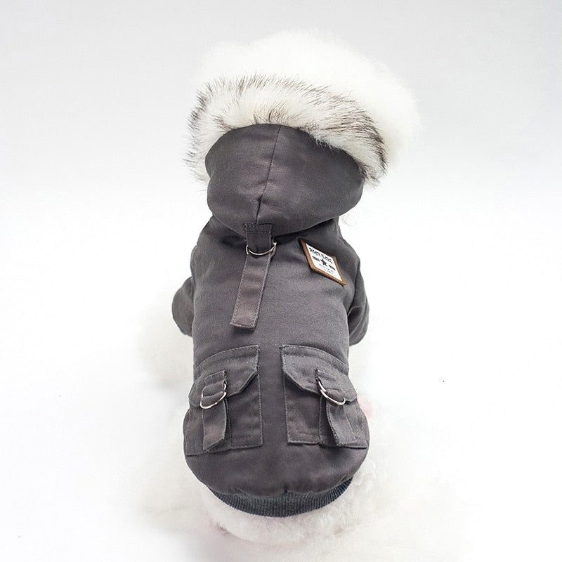 Cozy Windproof Hooded Dog Coat