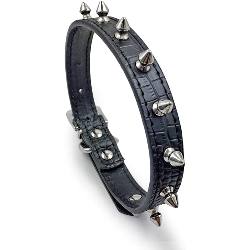 Fashion Spiked Leather Dog Collar